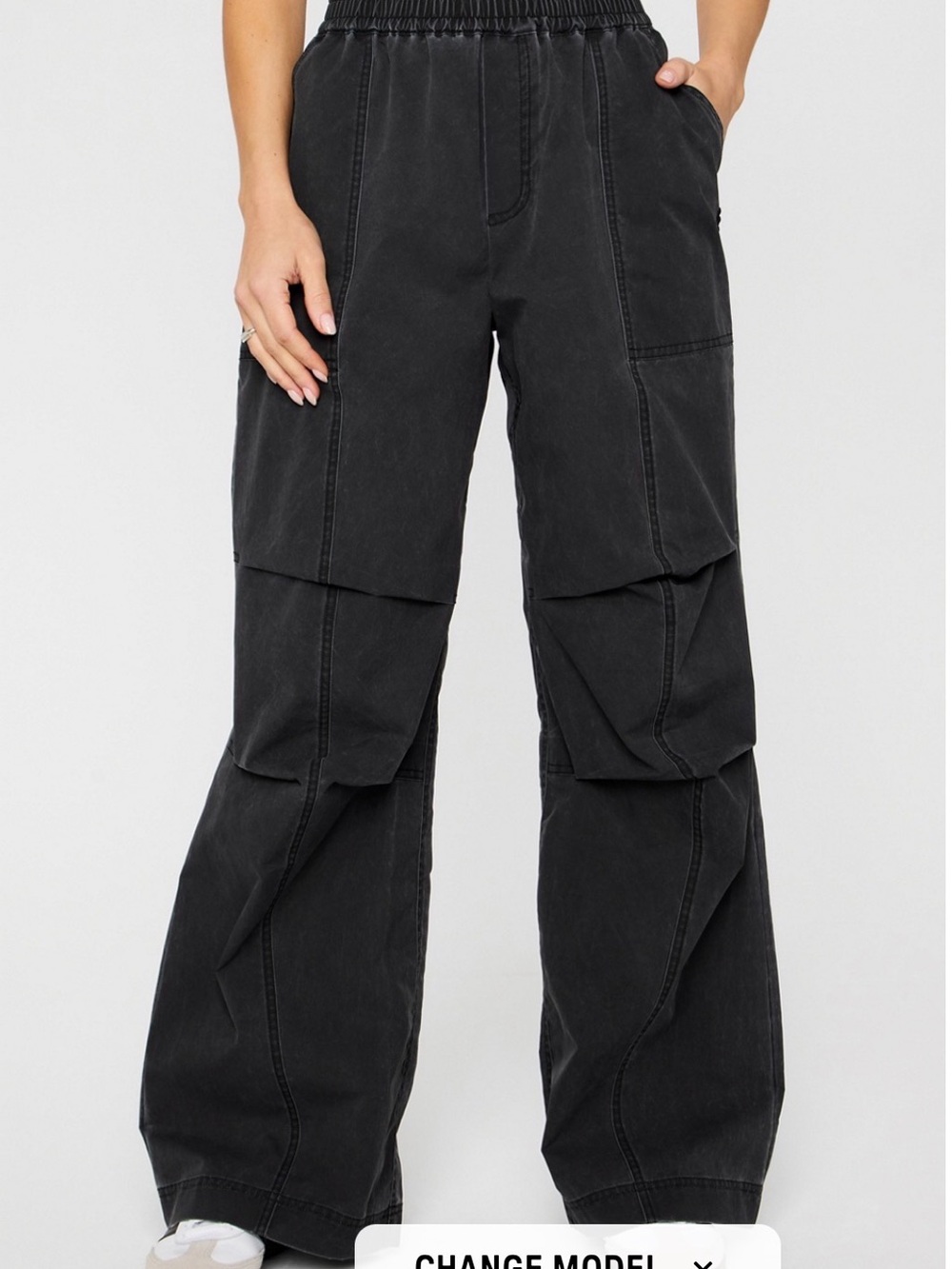 Fabletics Black Straight-Leg Utility Pants